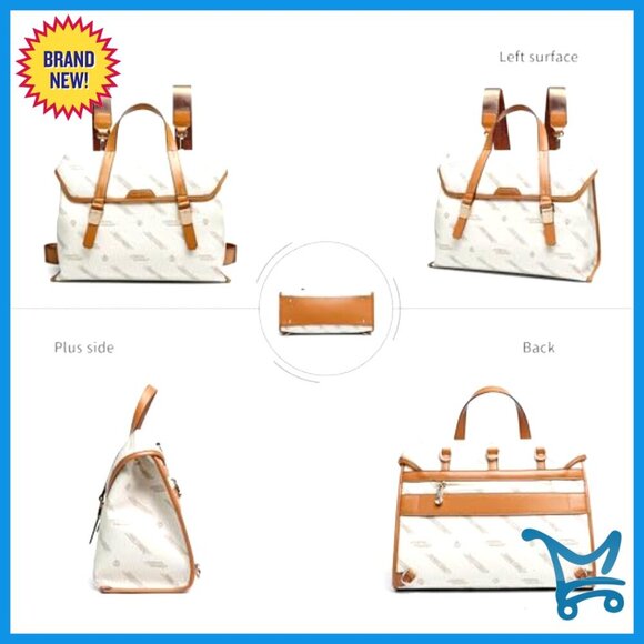 Large PU Leather Backpack Purse Convertible Shoulder Bag Vintage Satchel main image 6